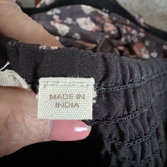 Beautiful ankle length dress in brown/black pumpkin colors with floral print. - Picture 16 of 16